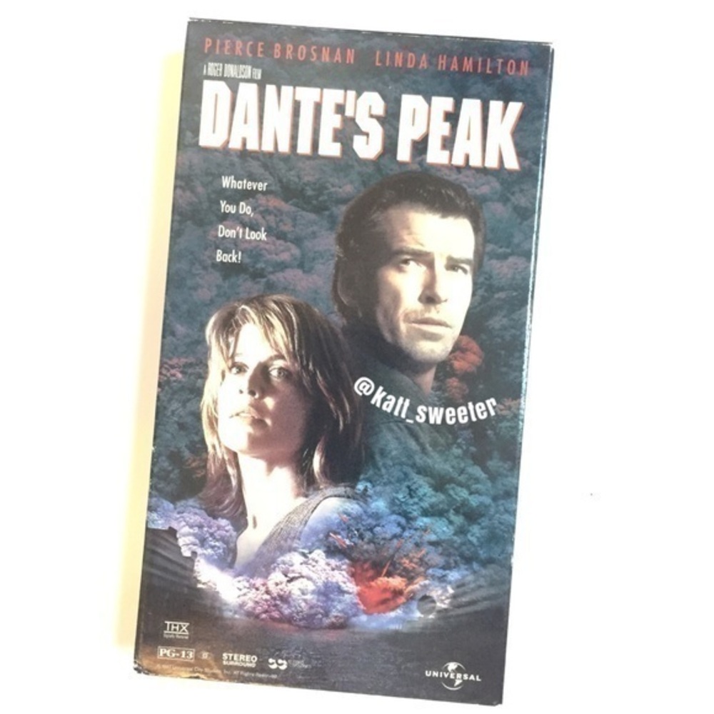 DANTE’S PEAK (1997) Pierce Brosnan & Linda Hamilton - Vintage VHS